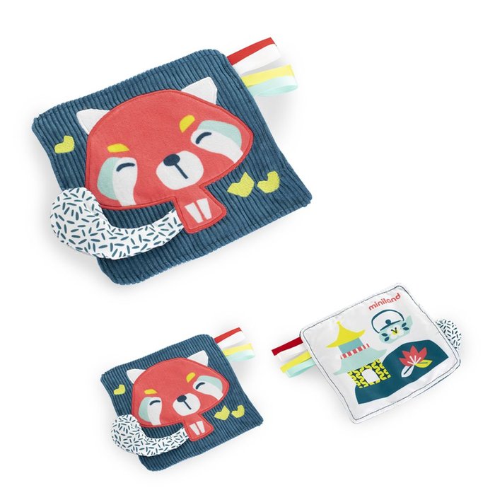Papel Crujiente Panda Rojo Miniland Pack 50 hojas