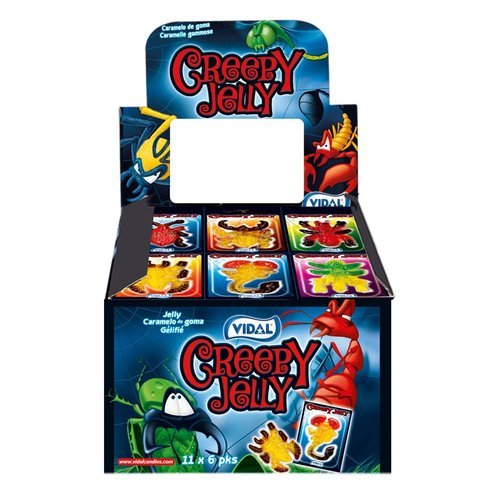 Golosina Creepy Jelly Vidal Golosinas Pack 66 Unidades