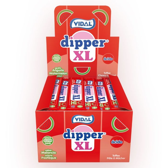 Golosina Dipper XL Sandía Vidal Golosinas Pack 100 Unidades