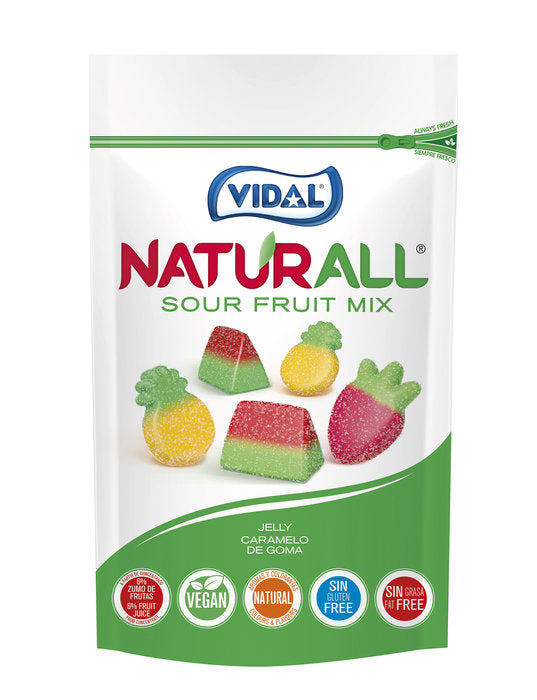 Golosina surtido ácido vegano caja 10 bolsas Vidal Golosinas