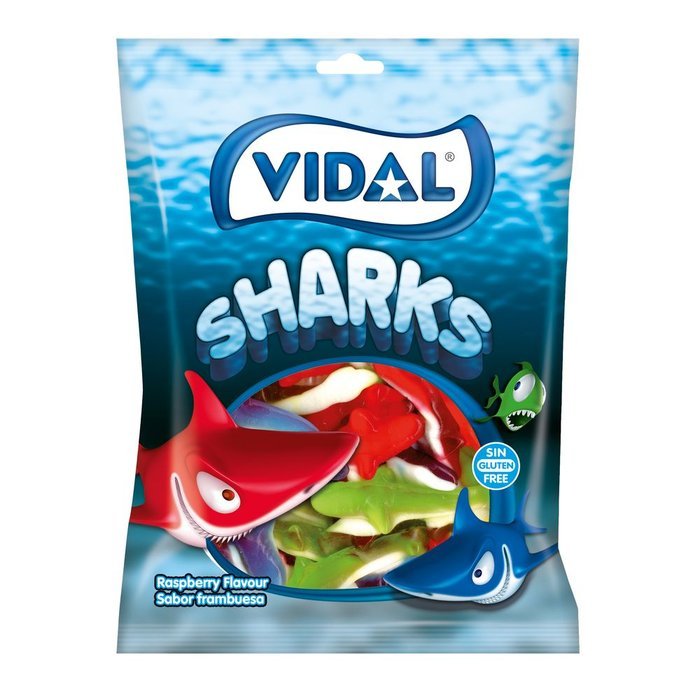 Golosina Tiburones Bolsa 90 g Vidal Golosinas