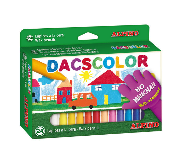 Cera Dacscolor 24 Colores Surtidos Marca DACS Imagen principal del producto