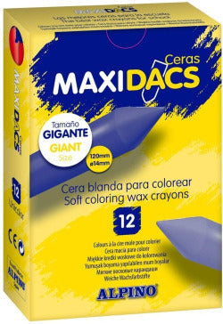 Ceras blandas salmon DACS pack 12 para manualidades y dibujo Imagen principal del producto