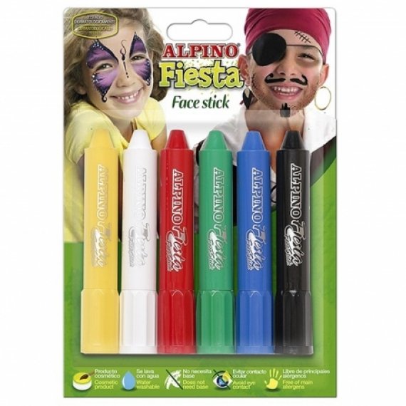 ✅ MAQUILLAJE ALPINO FACE STICK 5 GRS 6 COLORES SURTIDOS Imagen principal del producto