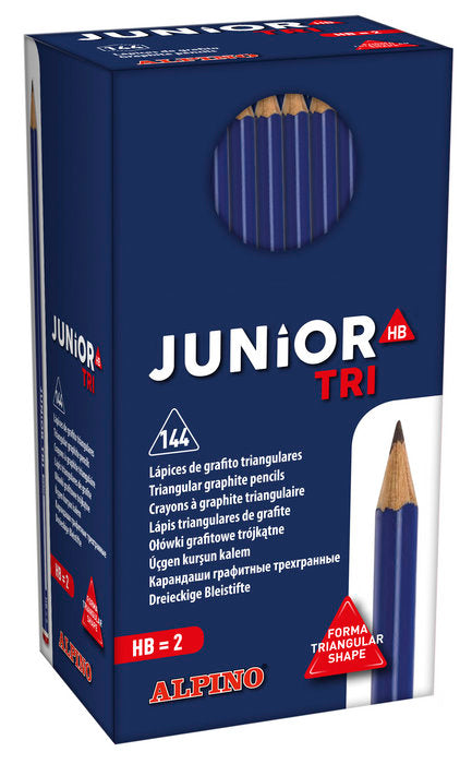 Lapices Grafito Triangular Junior Nº2 Hb Alpino Marca Pack 144