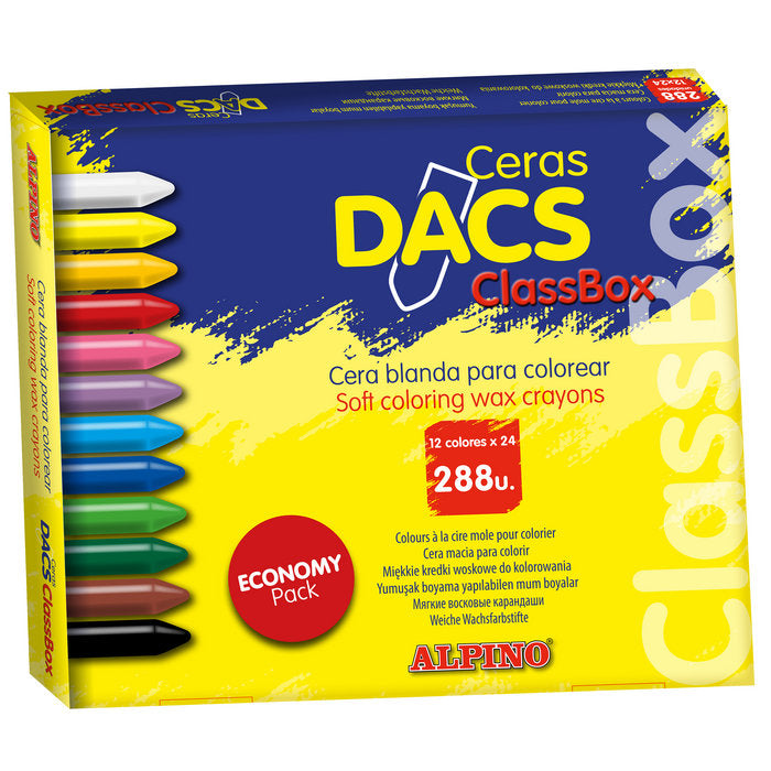 Economi Pack 288 Ceras Dacs 24 Colores Imagen principal del producto