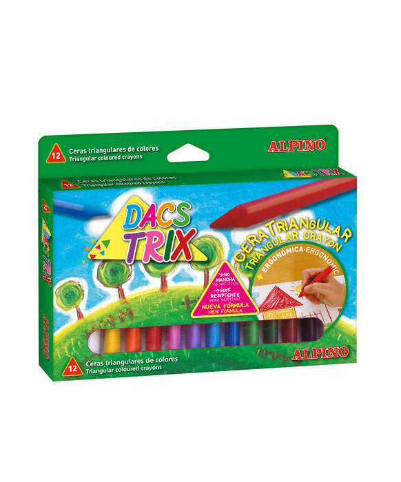 Cera Dacstrix Alpino 12 Colores Surtidos Marca DACS