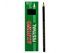C/12 Lapices Colores Alpino Negro
