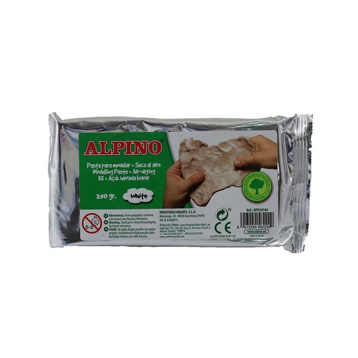 Pasta Modelar Alpino 250 g Blanca Imagen principal del producto