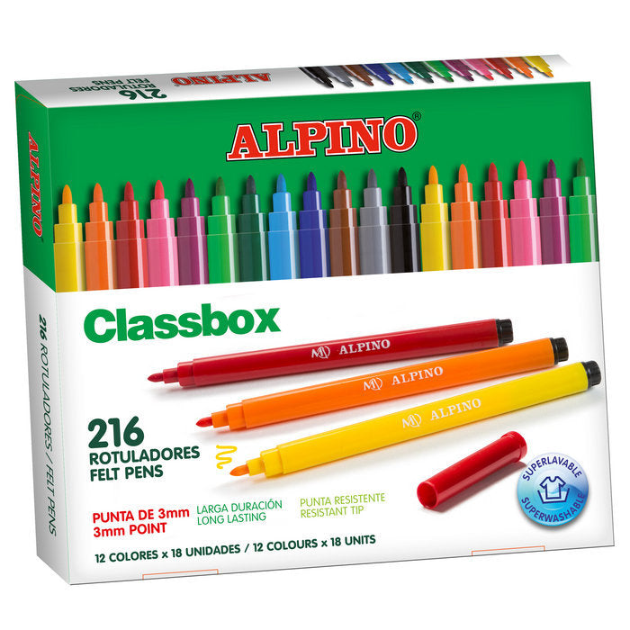 Rotulador Alpino Pack Economico C/216 | Alpino | Pack 1 Unidades