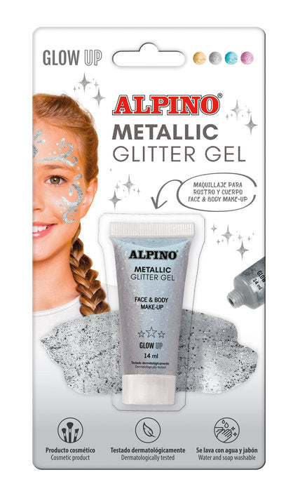 ✅ BLISTER GLITTER GEL METALICO PLATA Imagen principal del producto