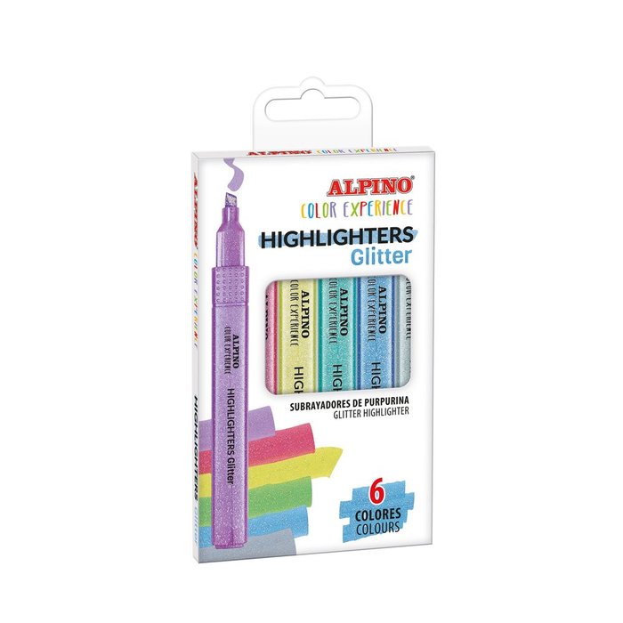 Marcador Alpino Color Experience 6 Colores Glitter | Alpino | Pack 1 Unidades Imagen principal del producto