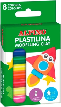 Plastilina neon Alpino pack 8 unidades Imagen principal del producto