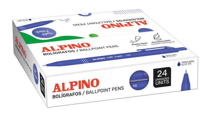 Bolígrafo Alpino Soft Touch Azul Marca Alpino Imagen principal del producto