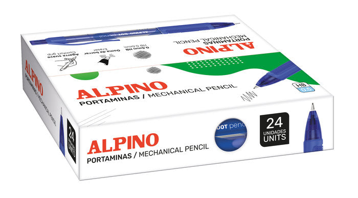 Portaminas 0,5 Alpino Dot Lapiz Azul Marca Alpino