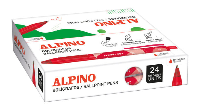 Boligrafo Alpino Dot 1mm Verde Marca Alpino