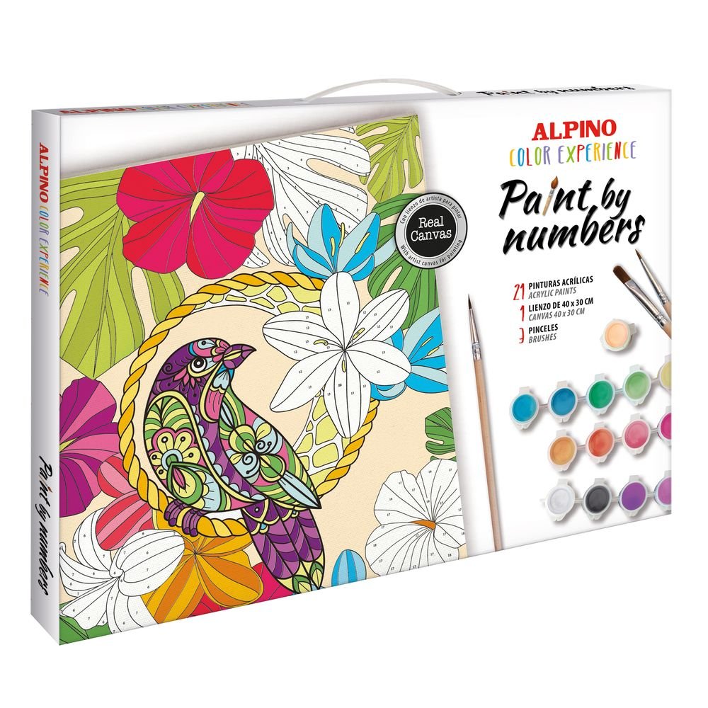 Pinta por Números Color Experience Tropical Marca Alpino