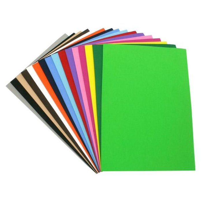Bolsa de 10 láminas de Goma Eva gris Fixo 20x30 mm 2 mm