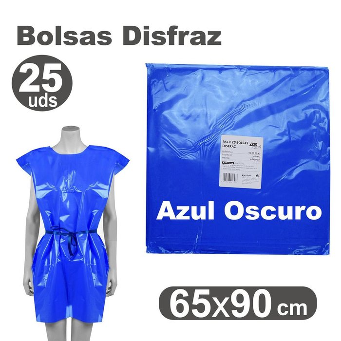 Bolsa disfraz 65x90 25 unidades azul oscuro GRAFOPLAS