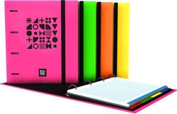 Carpeta A5 forrada Fluor Amarillo Grafoplas Diseño