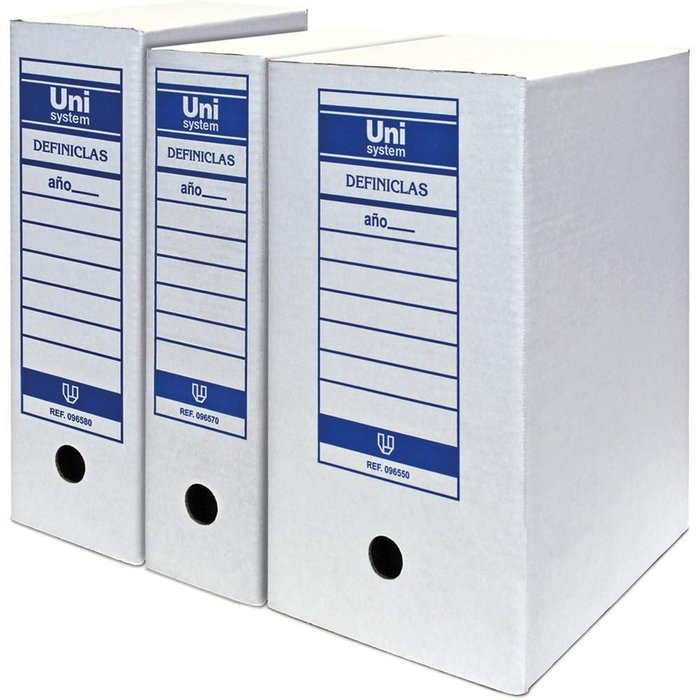 Archivo definitivo Cartón folio prolongado blanco Unisystem GRAFOPLAS Imagen principal del producto