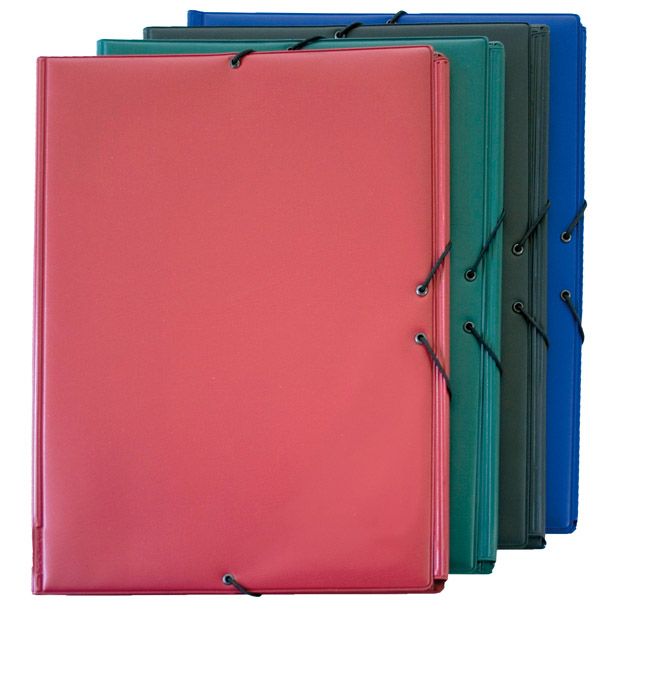 CARPETA FOLIO GOMAS SOLAPA PLASTICO VERDE | 1 UNIDADES | (GRAFOPLAS)