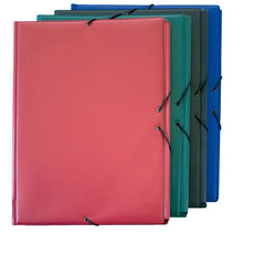CARPETA FOLIO GOMAS SOLAPA PLASTICO GRANATE | 1 UNIDADES | (GRAFOPLAS)