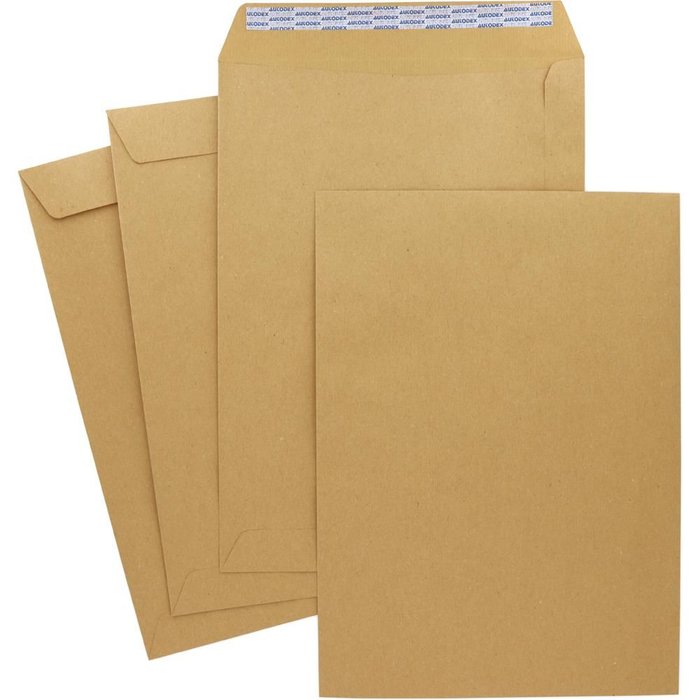 500 BOLSA KRAFT VERJURADO 100X145 80G TIRA SILICONA | 1 UNIDADES | (UNIPAPEL) Imagen principal del producto