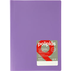 CARPETA POLIPLAS 50 FUNDAS DIN A4 LAVANDA | 1 UNIDADES | (GRAFOPLAS)