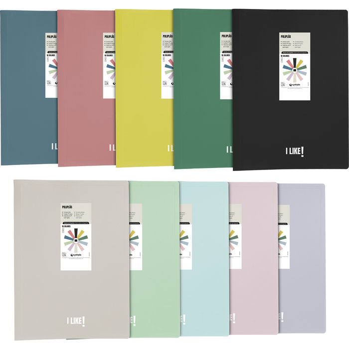 Carpeta 30 Fundas Poliplas PP Like3 Lavanda Soft Marca GRAFOPLAS Imagen principal del producto