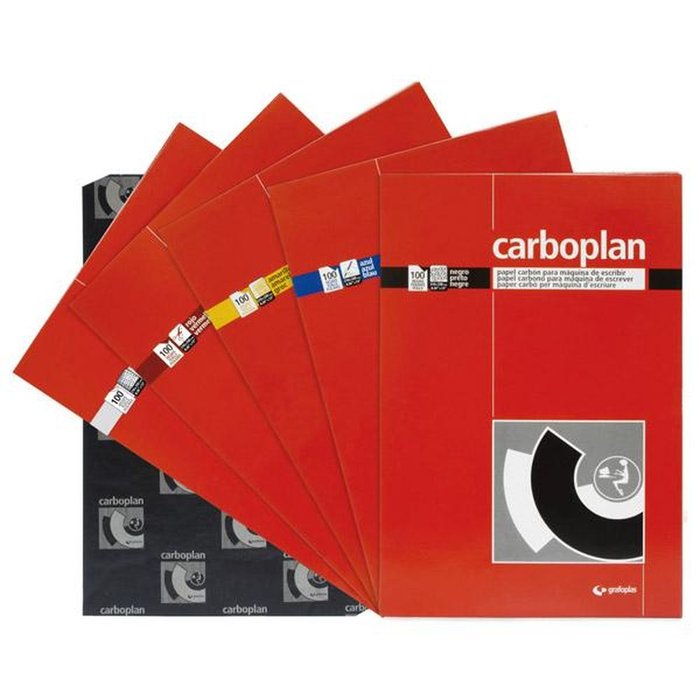 PAPEL CARBON A4 NEGRO 100H | 1 UNIDADES | (GRAFOPLAS)