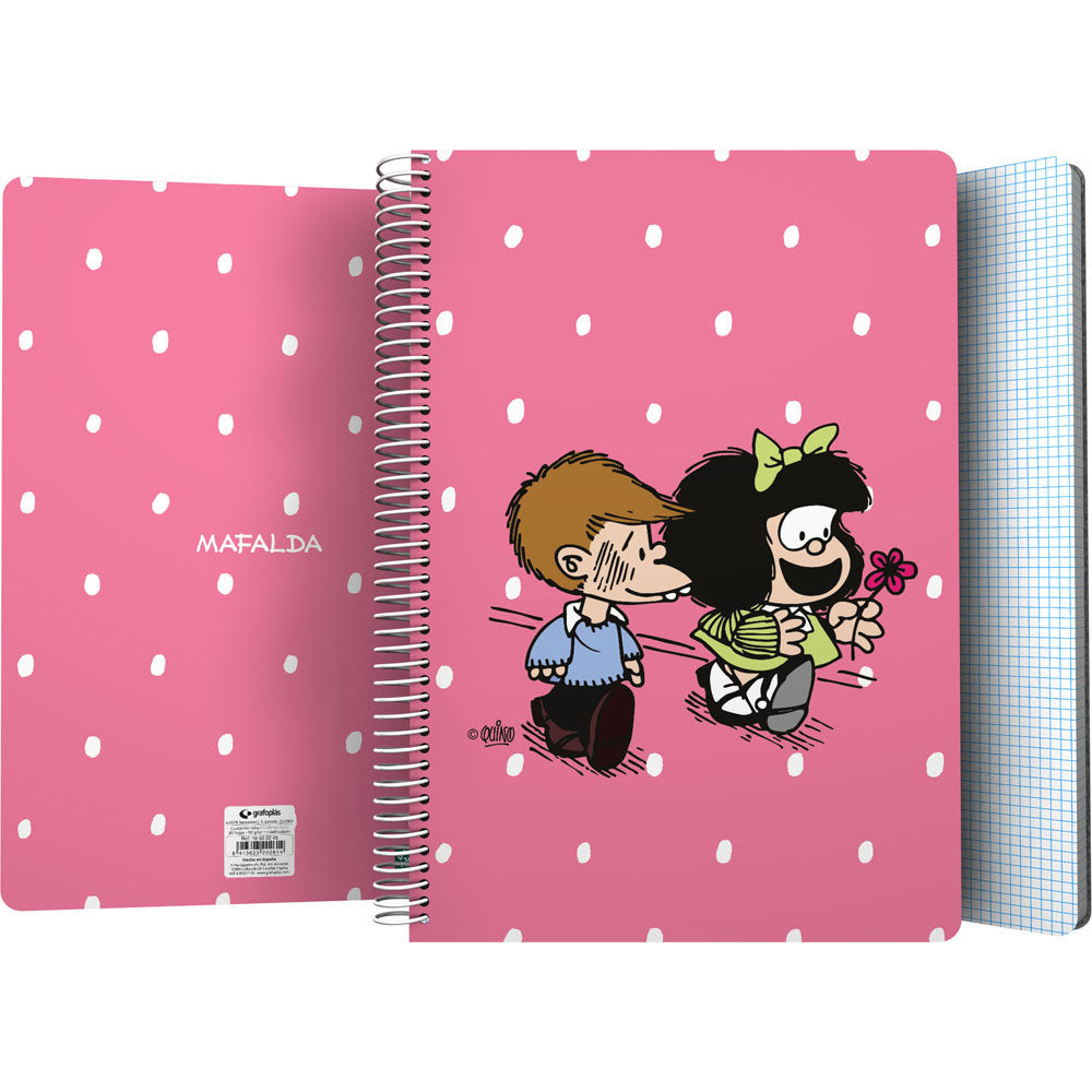 Cuaderno Folio 80H 90 g Mafalda Friends GRAFOPLAS Diseño