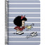 Cuaderno PP A5 80H 90G Cuadro 4MM Mafalda Boat GRAFOPLAS DISEÑO