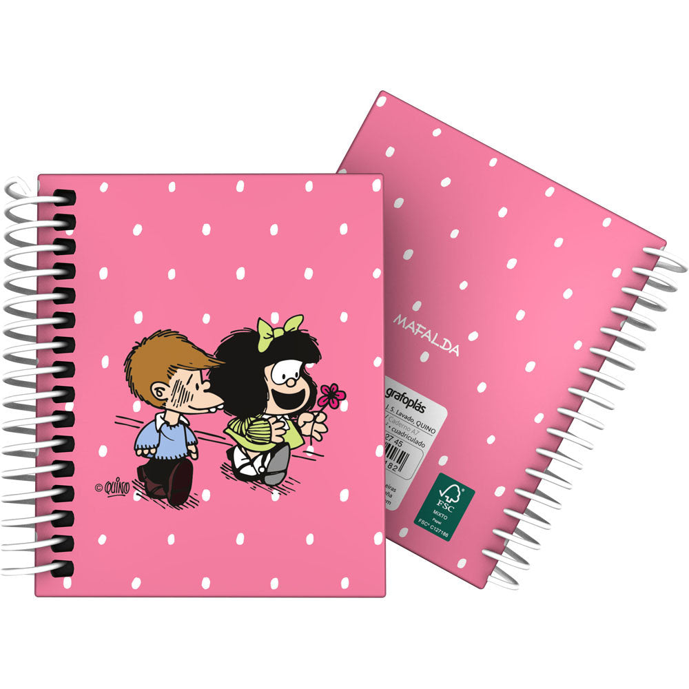 Cuaderno For A7 100H 70G Cuadro 5MM Mafalda Friends GRAFOPLAS DISEÑO Imagen principal del producto
