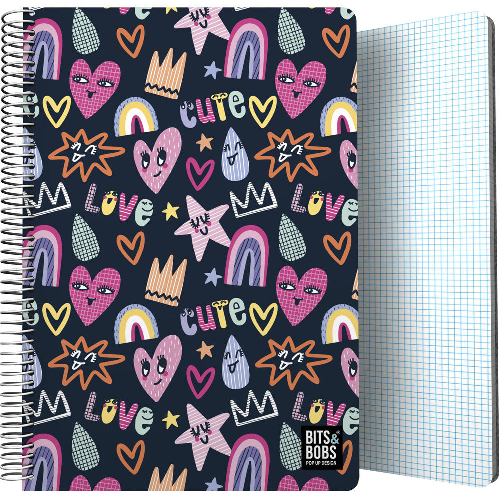 Cuaderno Folio 80H 90G Cuadro 4mm B&b Cute