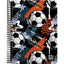Cuaderno PP A5 80H 90G Cuadro 4mm B&b Wild Football Grafoplas Diseño