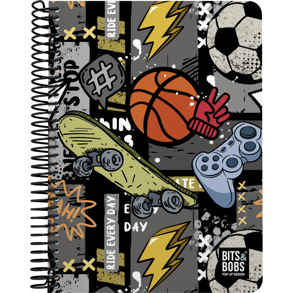 Cuaderno PP A5 80H 90G Cuadro 4mm Grafoplas Diseño