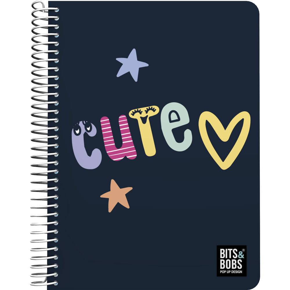 Cuaderno PP A5 80H 90G Cuadro 4mm B&b Cute GRAFOPLAS DISEÑO