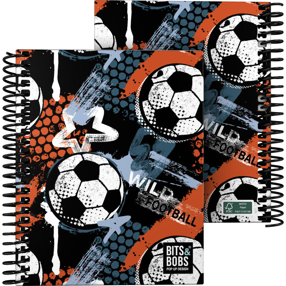 Cuaderno For A6 Cuadro 5MM B&b Wild Football GRAFOPLAS DISEÑO