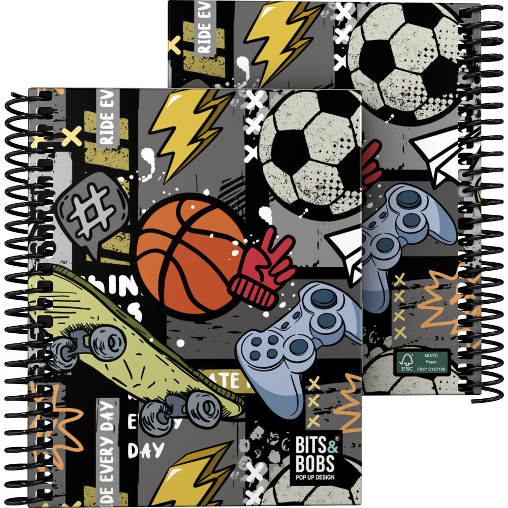 Cuaderno For A6 Cuadro 5mm B&b Free Sport GRAFOPLAS DISEÑO