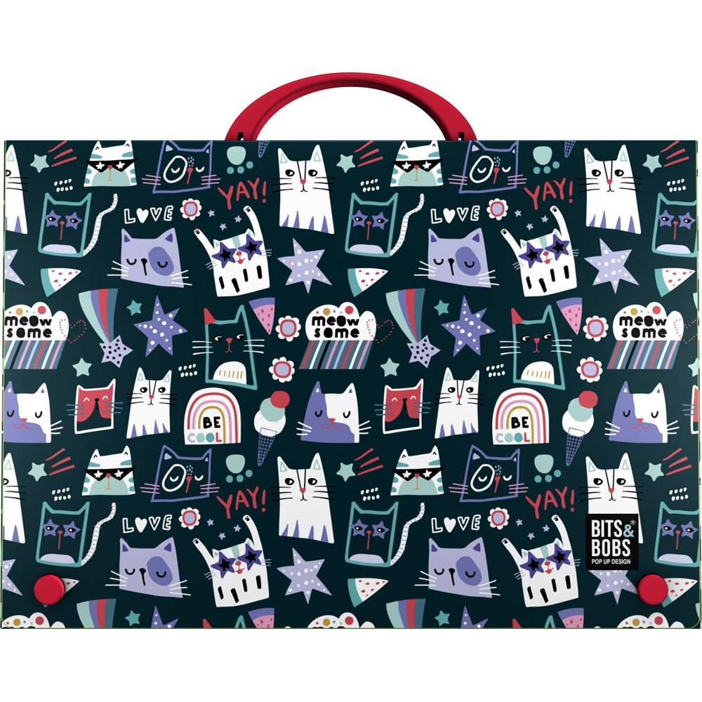 Maletín PP B&B Miau Grafoplas Diseño 35x25x4 cm