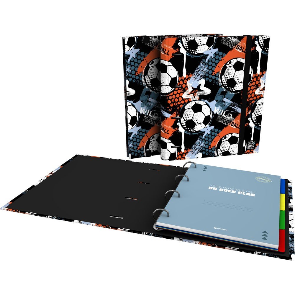 Carpebook A4 4 Anillas 35mm B&b Wild Football GRAFOPLAS DISEÑO Imagen principal del producto