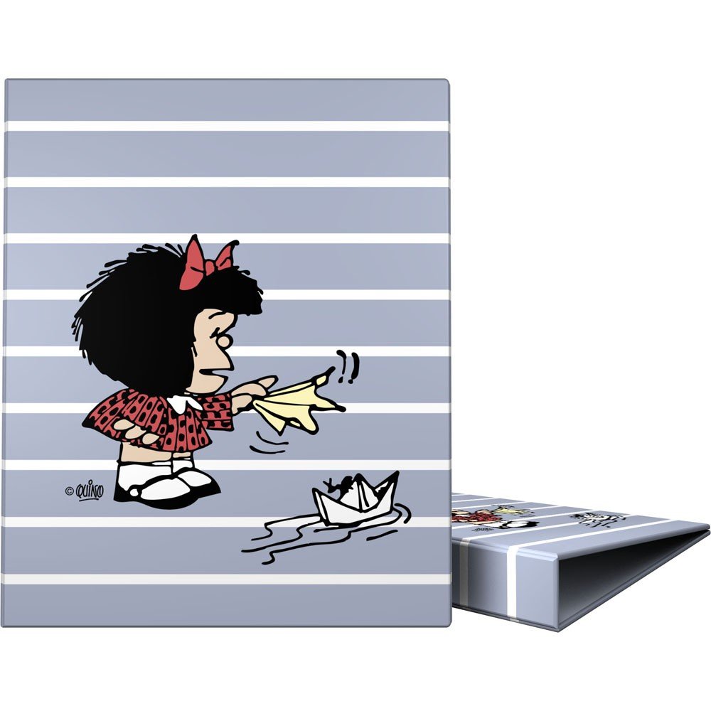 Carpeta anillas A4 For.4D25 Mafalda Boat Gropalas Diseño