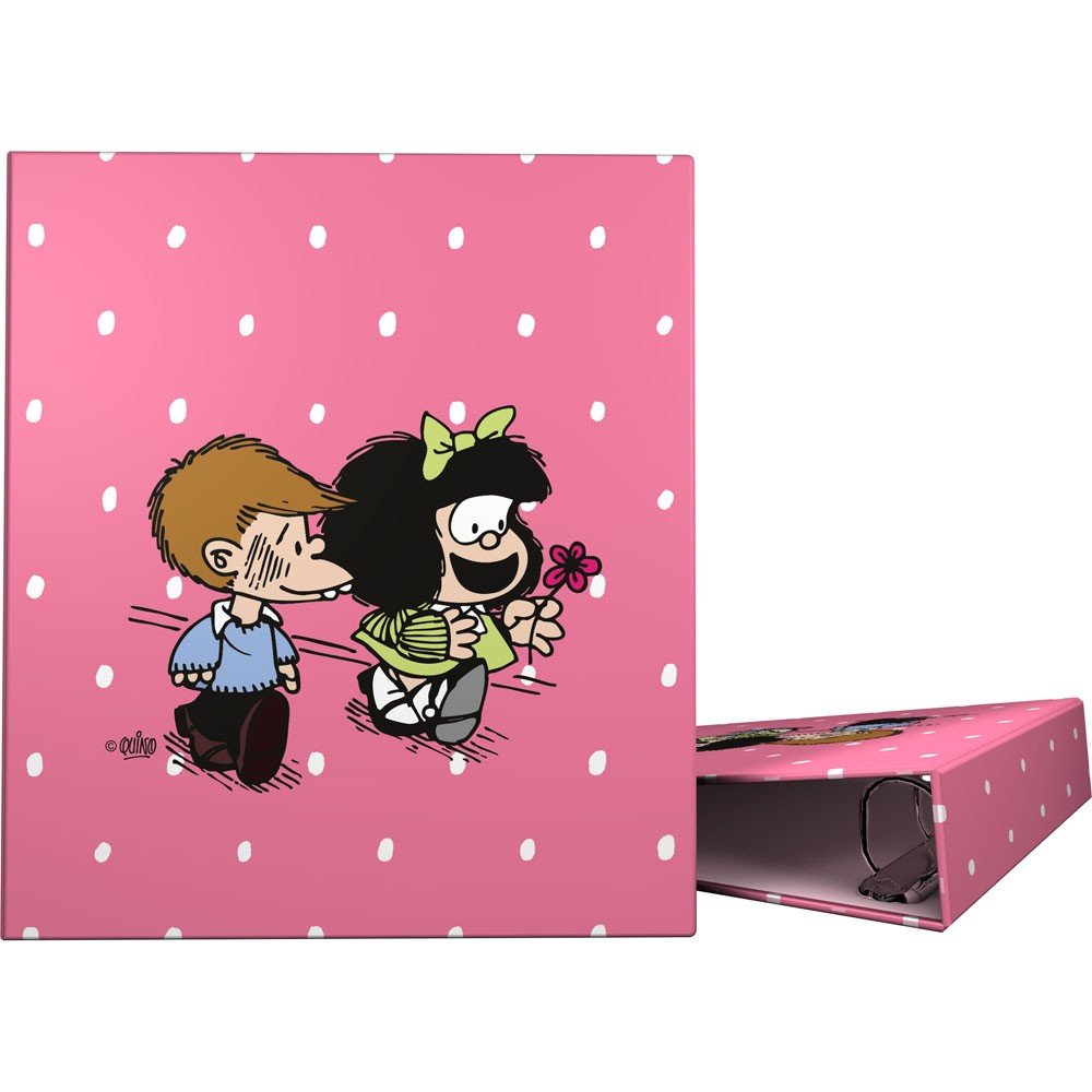 Carpeta A4 4 Anillas 40 mm Forrada Mafalda Friends 26 GRAFOPLAS DISEÑO Imagen principal del producto