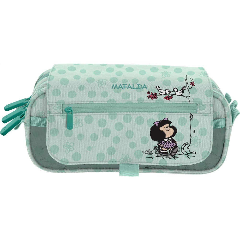 Portatodo triple con solapa Mafalda Kiss 26 Grafoplas Diseño