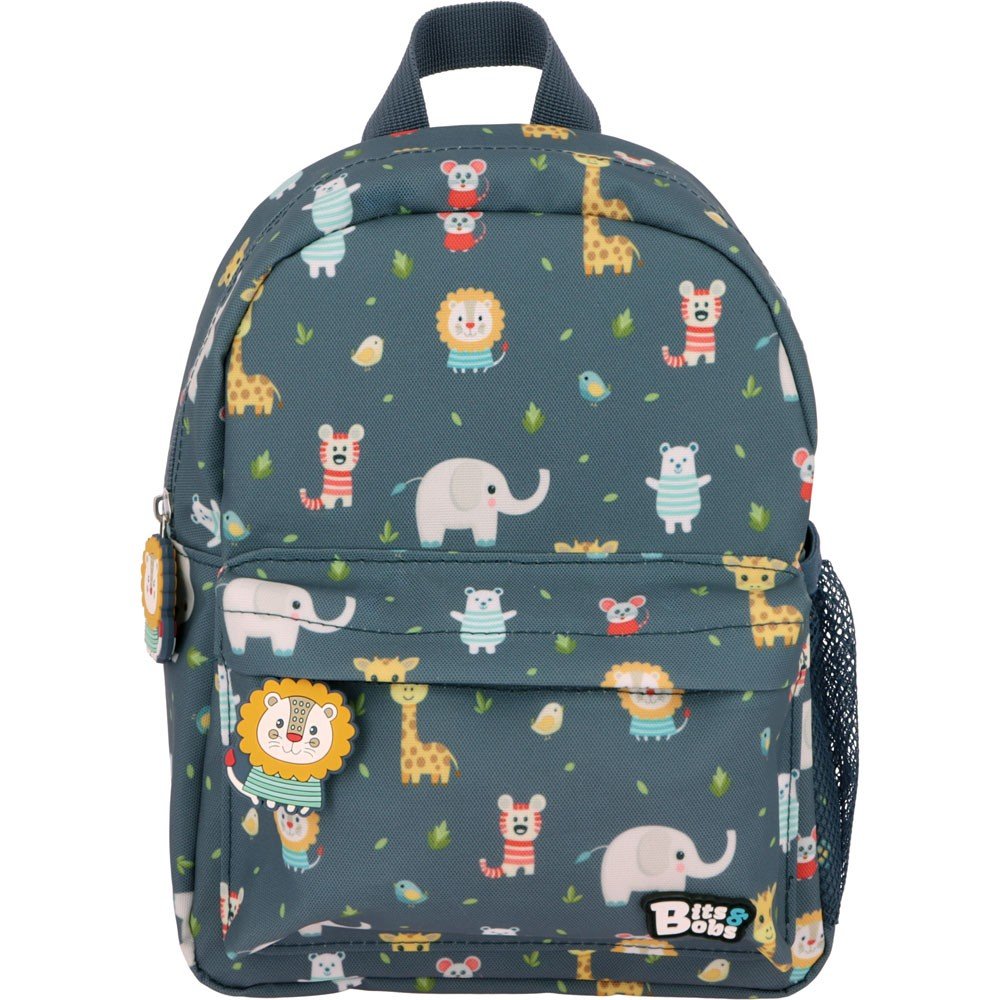MOCHILA KIDS B&B 26 SAFARI AZUL 28,5X21,5X10CM | BITS&BOBS Imagen principal del producto