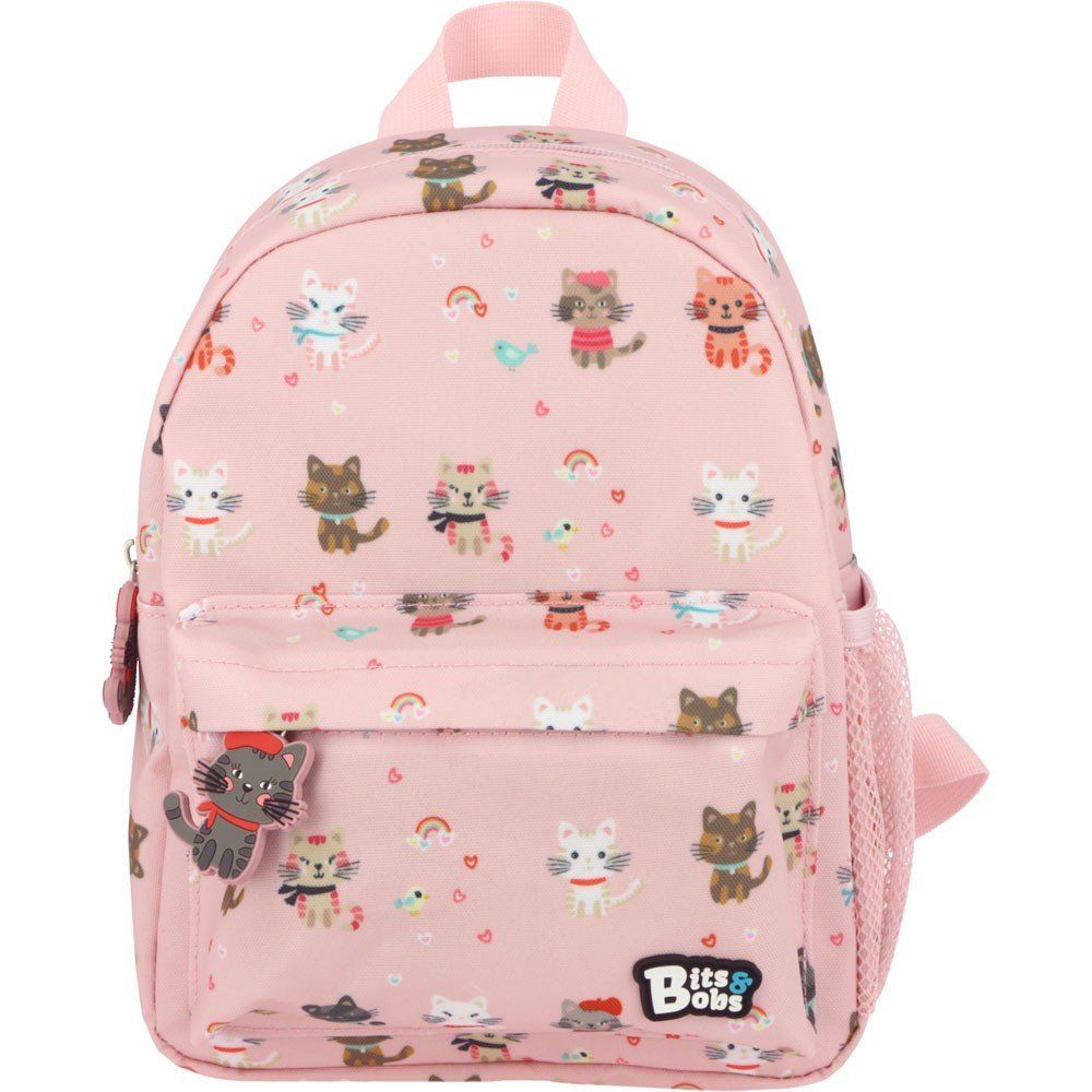 MOCHILA INFANTIL B&B 26 BABYCATS ROSA 28,5X21,5X10CM | BITS&BOBS Imagen principal del producto
