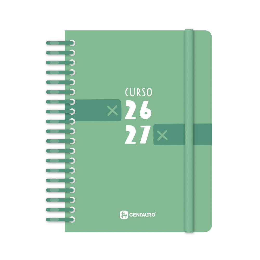 Pack 5 agendas escolares A6 día/página Centauro