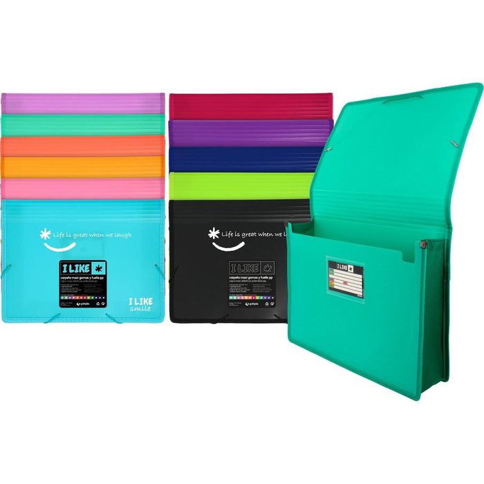 CARPETA GOMAS FUELLE PP LIKE2 VERDE | 1 UNIDADES | (GRAFOPLAS)
