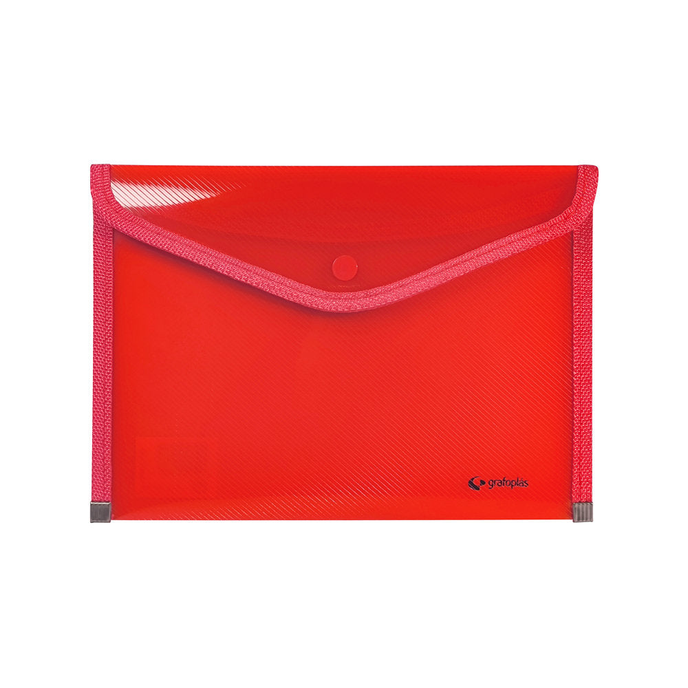 Sobres PP Rayado Folio Translucido Ribete Rojo GRAFOPLAS Imagen principal del producto